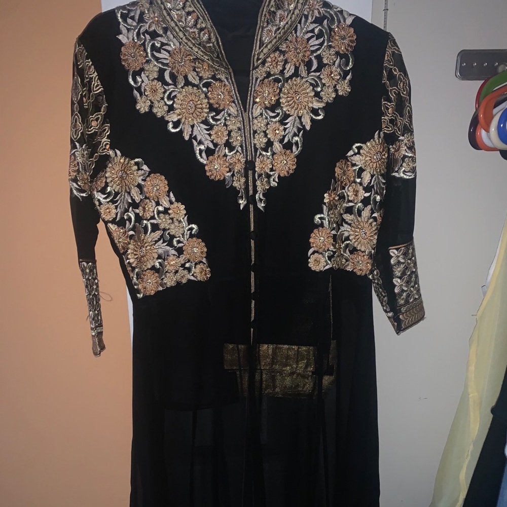 Black anarkali Indian dress